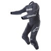Alpinestars Carver 1pc Mens Black Leather Motorcycle Suit Racing crouch                                                                                                                                                                                        