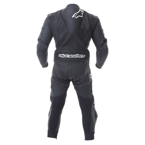 Alpinestars Carver 1pc Mens Black Leather Motorcycle Suit Back                                                                                                                                                                                                 