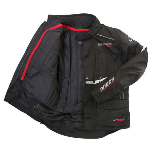 Alpinestars Andes Drystar Mens Black Waterproof Textile Motorcycle Jacket Inside                                                                                                                                                                               