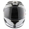Scorpion Exo 1000 Round Up Black White Helmet Front                                                                                                                                                                                                            