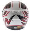 Scorpion Exo 500 Login White Red Helmet Back                                                                                                                                                                                                                   