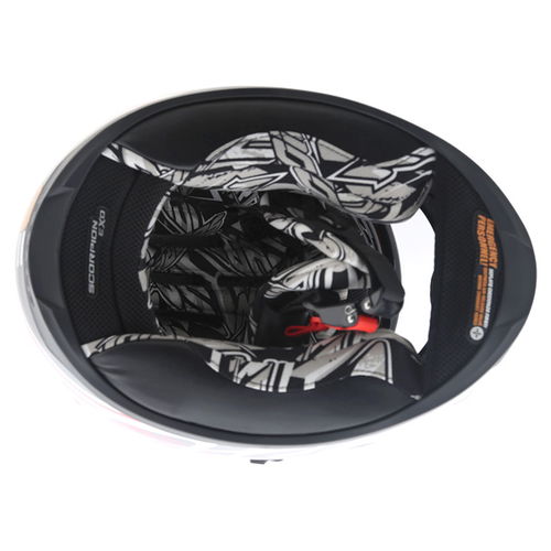 Scorpion Exo 500 Login White Red Helmet Inside                                                                                                                                                                                                                 