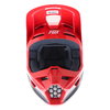 Fox V1 Przm Navy Red Motocross Helmet Front                                                                                                                                                                                                                    
