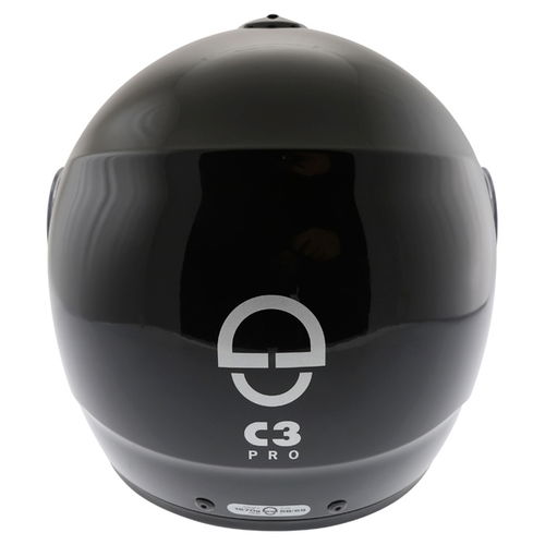 Schuberth C3 Pro Black Flip Front Motorcycle Helmet Back                                                                                                                                                                                                       