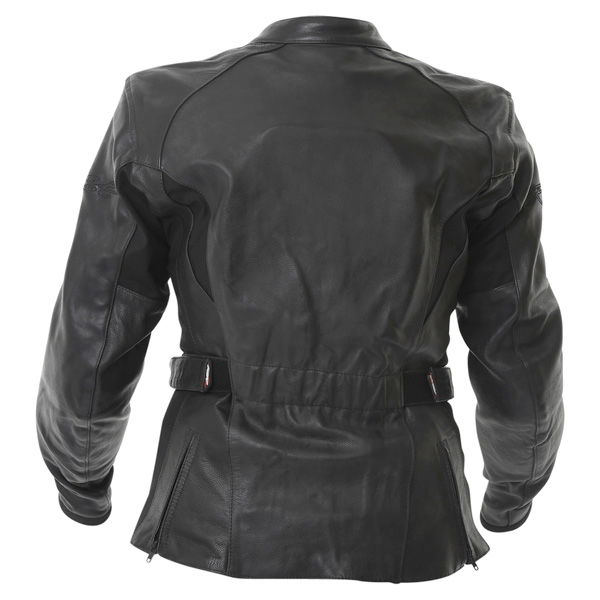 RST Madison 1194 Black Ladies Leather Motorcycle Jacket Back                                                                                                                                                                                                   