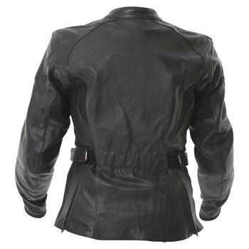 RST Madison 1194 Black Ladies Leather Motorcycle Jacket Back                                                                                                                                                                                                   