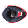 Fox V1 Przm Navy Red Motocross Helmet Inside                                                                                                                                                                                                                   