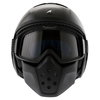 Shark Raw-Drak Black Open Face Motorcycle Helmet Front                                                                                                                                                                                                         