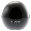 Shark Raw-Drak Black Open Face Motorcycle Helmet Back                                                                                                                                                                                                          