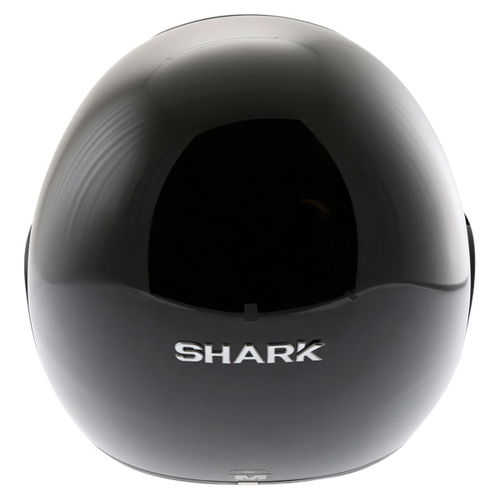 Shark Raw-Drak Black Open Face Motorcycle Helmet Back                                                                                                                                                                                                          