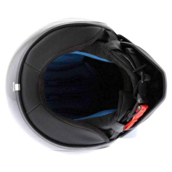 Shark Raw-Drak Black Open Face Motorcycle Helmet Inside                                                                                                                                                                                                        