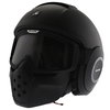 Shark Raw-Drak Matt Black Open Face Motorcycle Helmet Front Left                                                                                                                                                                                               