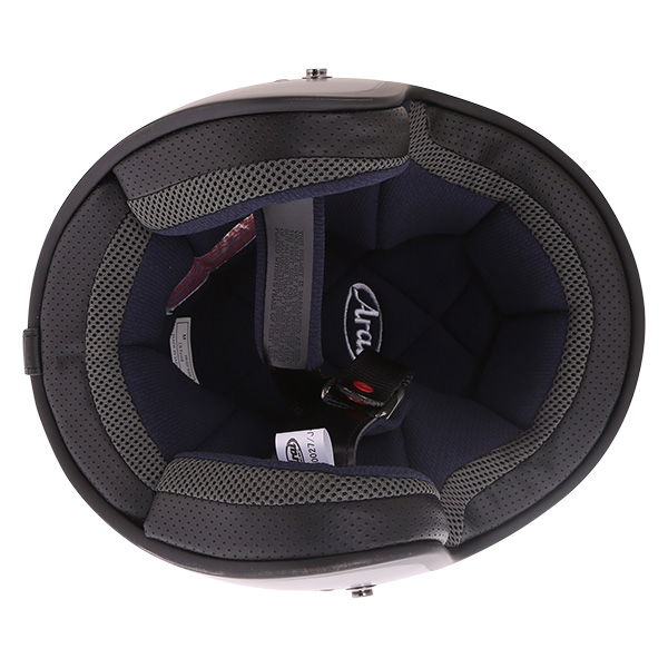 Arai Freeway 2 Frost Black Open Face Motorcycle Helmet Inside                                                                                                                                                                                                  