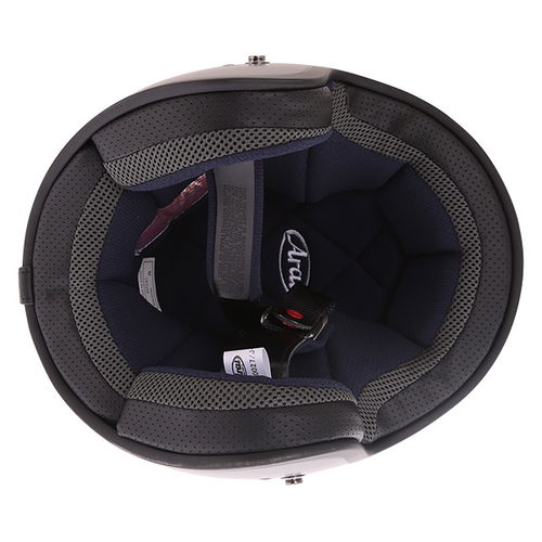 Arai Freeway 2 Frost Black Open Face Motorcycle Helmet Inside                                                                                                                                                                                                  