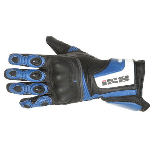 IXS Vampire Black Blue Motorcycle Gloves Back                                                                                                                                                                                                                  