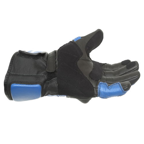 IXS Vampire Black Blue Motorcycle Gloves Little finger side                                                                                                                                                                                                    