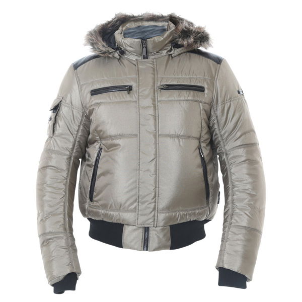 IXS Detroit Mens Sand Textile Motorcycle Jacket Front                                                                                                                                                                                                          