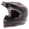 Frank Thomas FT696 MX Matt Black Helmet Front Left                                                                                                                                                                                                             