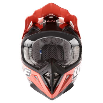 Wulfsport Cub Cross Fire Red Helmet Front                                                                                                                                                                                                                      