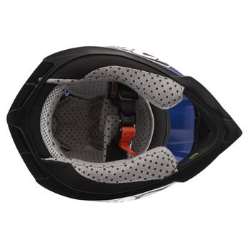 Wulfsport Cub Cross Fire Blue Helmet Inside                                                                                                                                                                                                                    