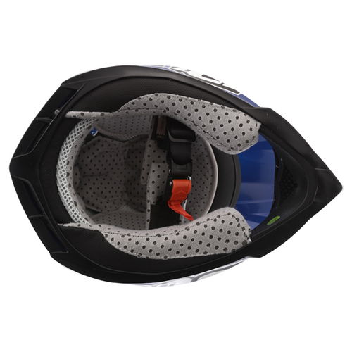 Wulfsport Cub Cross Fire Blue Helmet Inside                                                                                                                                                                                                                    