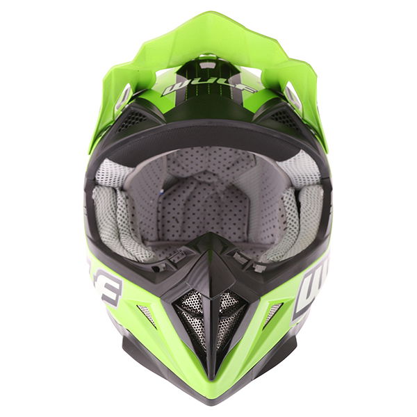Wulfsport Cub Cross Fire Green Helmet Front                                                                                                                                                                                                                    