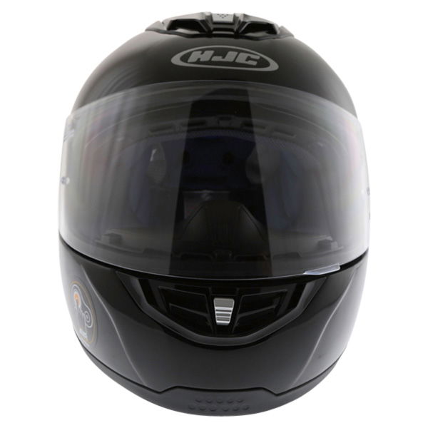 HJC FS-11 Plain Black Helmet Front                                                                                                                                                                                                                             