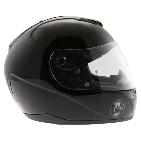 HJC FS-11 Plain Black Helmet Right Side                                                                                                                                                                                                                        