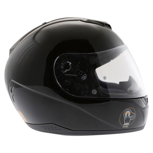 HJC FS-11 Plain Black Helmet Right Side                                                                                                                                                                                                                        