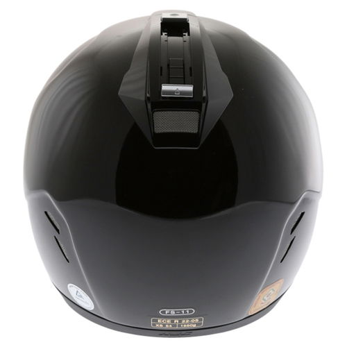 HJC FS-11 Plain Black Helmet Back                                                                                                                                                                                                                              