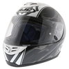 HJC FS-11 Brushstroke Black Helmet Front Left                                                                                                                                                                                                                  