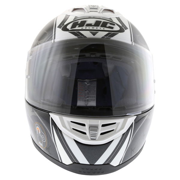 HJC FS-11 Brushstroke Black Helmet Front                                                                                                                                                                                                                       
