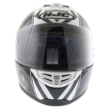 HJC FS-11 Brushstroke Black Helmet Front                                                                                                                                                                                                                       