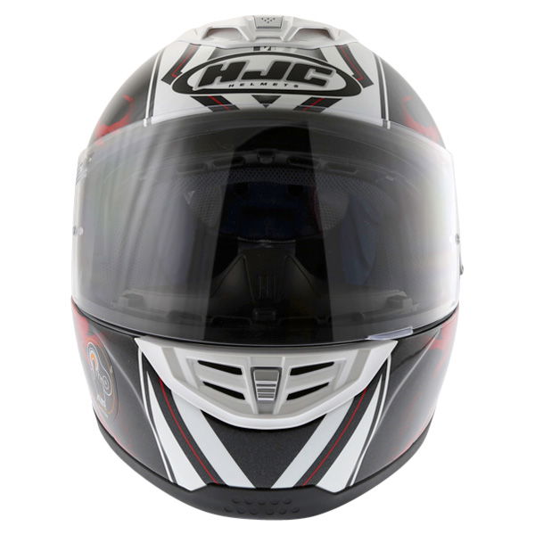 HJC FS-11 Brushstroke Red Helmet Front                                                                                                                                                                                                                         