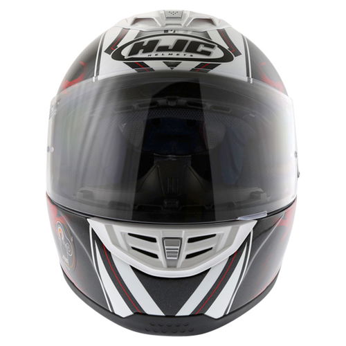 HJC FS-11 Brushstroke Red Helmet Front                                                                                                                                                                                                                         