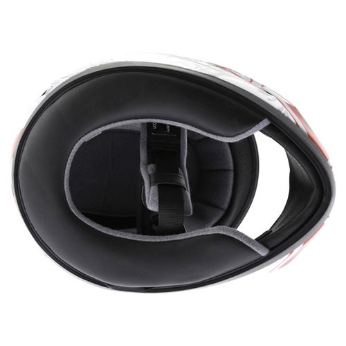 IXS HX 128 Kids Red White Silver Helmet Inside                                                                                                                                                                                                                 