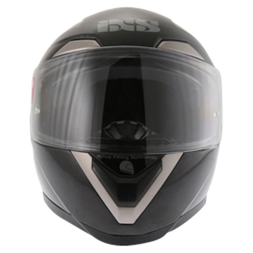 IXS HX 580 Aft Black Helmet Front                                                                                                                                                                                                                              