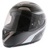 IXS HX 580 Aft Tourano Black White Red Helmet Front Left                                                                                                                                                                                                       