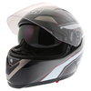 IXS HX 580 Aft Tourano Black White Red Helmet Open With Sun Visor                                                                                                                                                                                              