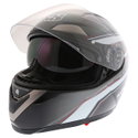 HX 580 Aft Tourano Helmet Black White Red