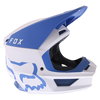 Fox V1 Mata Blue White Motocross Helmet Right Side                                                                                                                                                                                                             