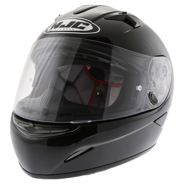 HJC TR-1 Black Full Face Motorcycle Helmet Front Left                                                                                                                                                                                                          