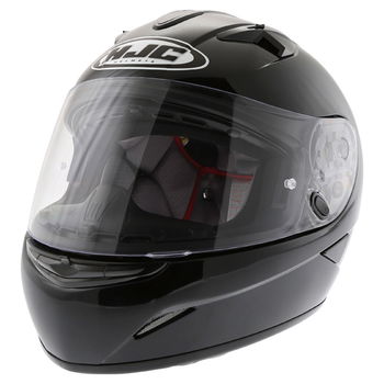HJC TR-1 Black Full Face Motorcycle Helmet Front Left                                                                                                                                                                                                          