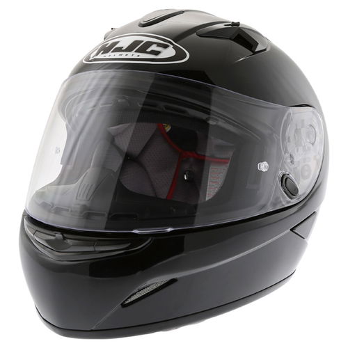HJC TR-1 Black Full Face Motorcycle Helmet Front Left                                                                                                                                                                                                          