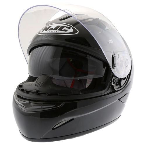 HJC TR-1 Black Full Face Motorcycle Helmet Open With Sun Visor                                                                                                                                                                                                 
