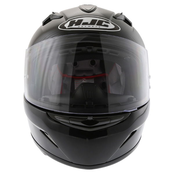 HJC TR-1 Black Full Face Motorcycle Helmet Front                                                                                                                                                                                                               