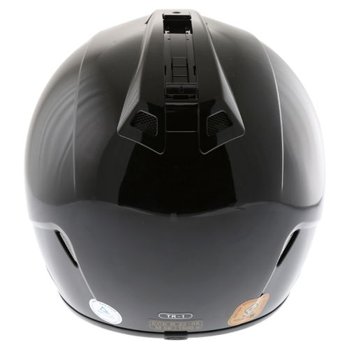 HJC TR-1 Black Full Face Motorcycle Helmet Back                                                                                                                                                                                                                