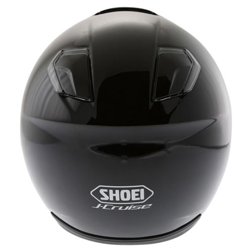 Shoei J-Cruise Black Open Face Motorcycle Helmet Back                                                                                                                                                                                                          
