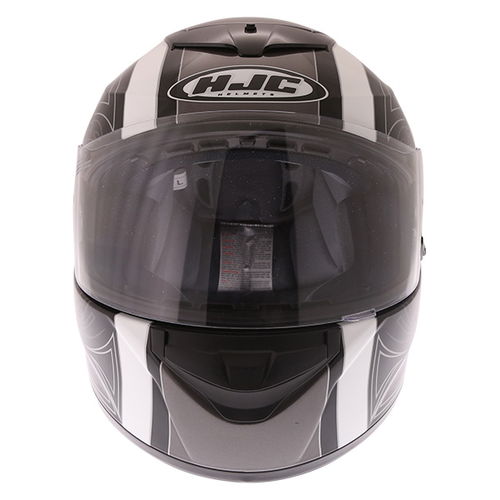 HJC CL-St II Guardian Black Grey White Full Face Motorcycle Helmet Front                                                                                                                                                                                       