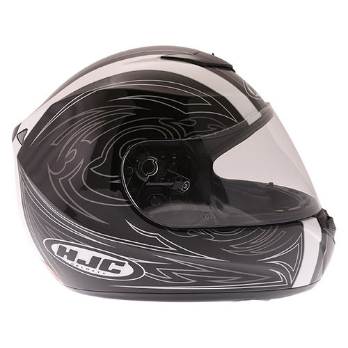 HJC CL-St II Guardian Black Grey White Full Face Motorcycle Helmet Right Side                                                                                                                                                                                  